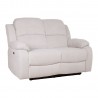 Recliner sofa FELICIA 2-seater with electric mechanism, natural white