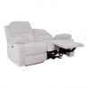 Recliner sofa FELICIA 2-seater with electric mechanism, natural white