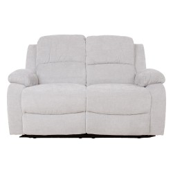 Recliner sofa FELICIA 2-seater with electric mechanism, natural white