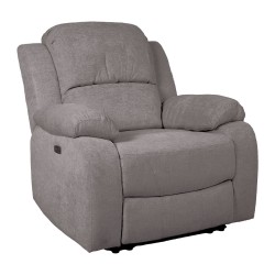 Recliner armchair FELICIA with electric mechanism, grey