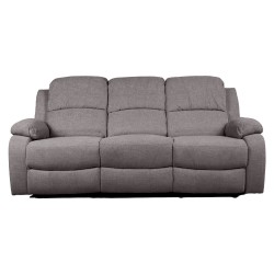Recliner sofa FELICIA 3-seater with electric mechanism, grey