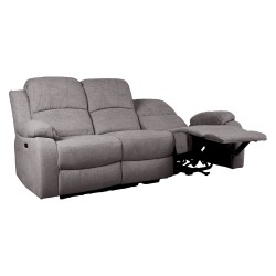 Recliner sofa FELICIA 3-seater with electric mechanism, grey