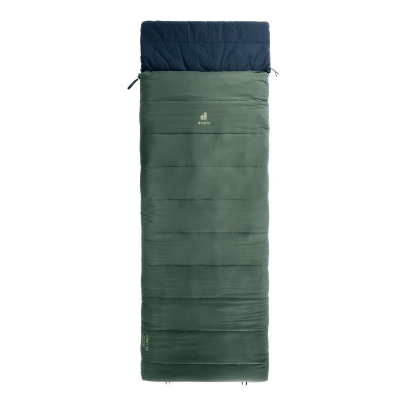 Śpiwór syntetyczny Deuter Orbit SQ +6 (200 cm) - ivy/ink