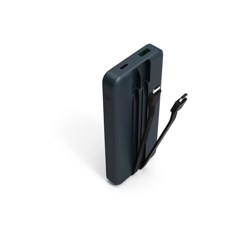 PORT CONNECT Powerbank 10 000 mAh - 2 x Built-in Cable PORT CONNECT
