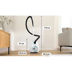 Bosch Serie 4 BGB41HYG1H 600 W white bagged vacuum cleaner