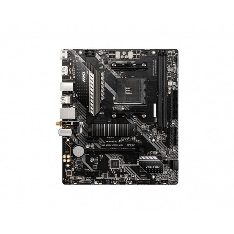 MSI MAG A520M VECTOR WIFI motherboard AMD A520 Socket AM4 micro ATX