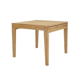 Dining table BOWEN 90+90x90xH76cm, oak