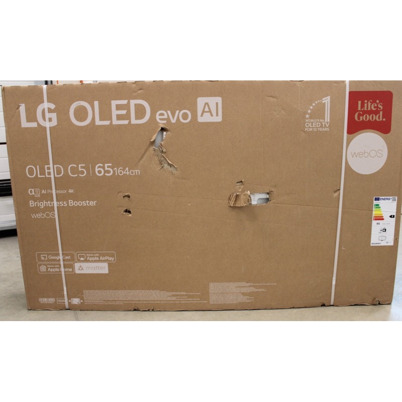 SALE OUT. LG OLED65C51LA 65" (165 cm) OLED TV LG OLED65C51LA 65 Smart TV webOS 25 UHD DAMAGED PACKAGING