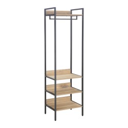 Hallway shelf HANNES 52x40xH180cm, rustic melamine