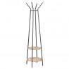 Clothes rack HANNES 48x48xH170cm, rustic melamine