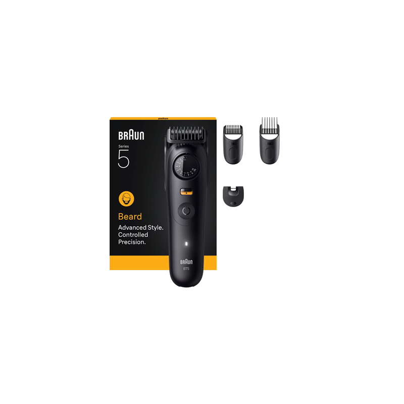 Braun Beard Trimmer Series 5 BT5520 Cordless Number of length steps 40 Black