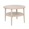 Coffee table LESTER 60x60xH45cm, light wood beige
