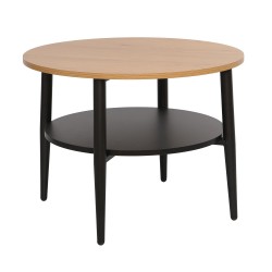 Coffee table HECTOR 60x60xH45cm, ash black