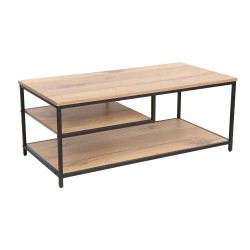 Coffee table DIMITRA 100x50xH40cm, rustic black