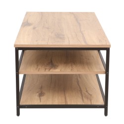 Diivanilaud DIMITRA 100x50xH40cm, rustik/must