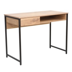 Desk DIMITRA 100x50xH76cm, rustic black