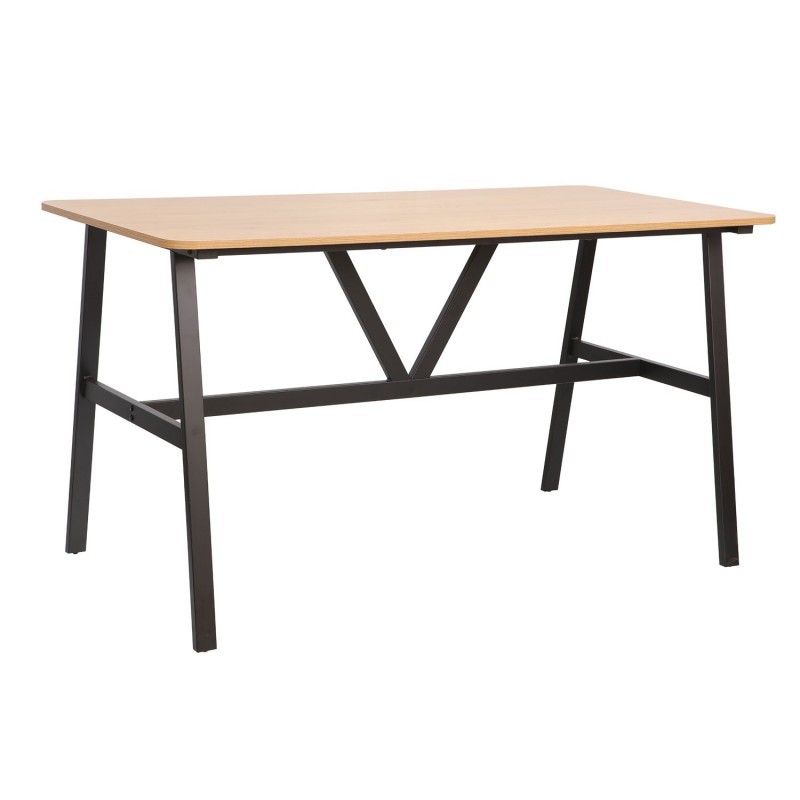 Dining table SVEA 140x70xH76cm, ash black