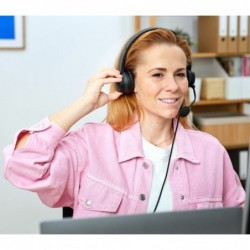 Trust HS-201 Headset Wired Head-band Office/Call center USB Type-A Black