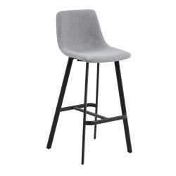 Barstool OREGON, light grey fabric