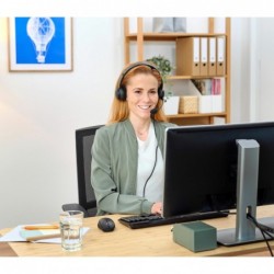 Trust HS-260 Headset Wired Neck-band Office/Call center USB Type-A Black