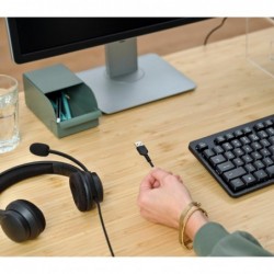 Trust HS-260 Headset Wired Neck-band Office/Call center USB Type-A Black