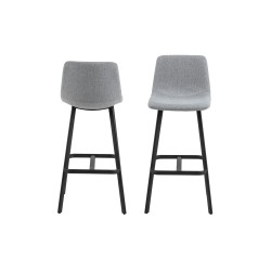 Barstool OREGON, light grey fabric