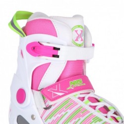 NH2255 A WHITE/PINK SIZE L(40-43) HOCKEY ICESKATES NILS EXTREME
