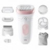 Braun Epilator Silk-u00e9pil Series 7 7-060 Operating time (max) 40 min Number of power levels 1 Wet & Dry |