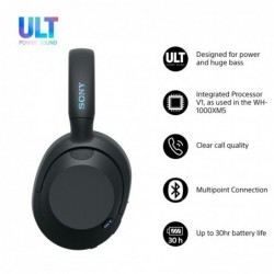 Sony ULT WEAR - Wireless Bluetooth Headphones with ULT POWER SOUND, Ultimate Deep Bass, Noise Cancelling, Clear Call