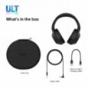 Sony ULT WEAR - Wireless Bluetooth Headphones with ULT POWER SOUND, Ultimate Deep Bass, Noise Cancelling, Clear Call