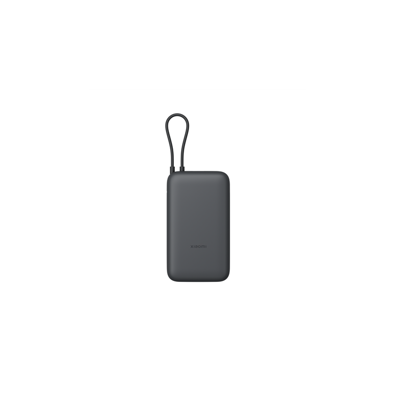 Xiaomi Power Bank 20000mAh (Integrated Cable), Dark Gray