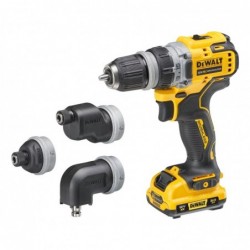 DeWALT DCD703L2T-QW drill 1500 RPM Keyless 900 g Black, Yellow