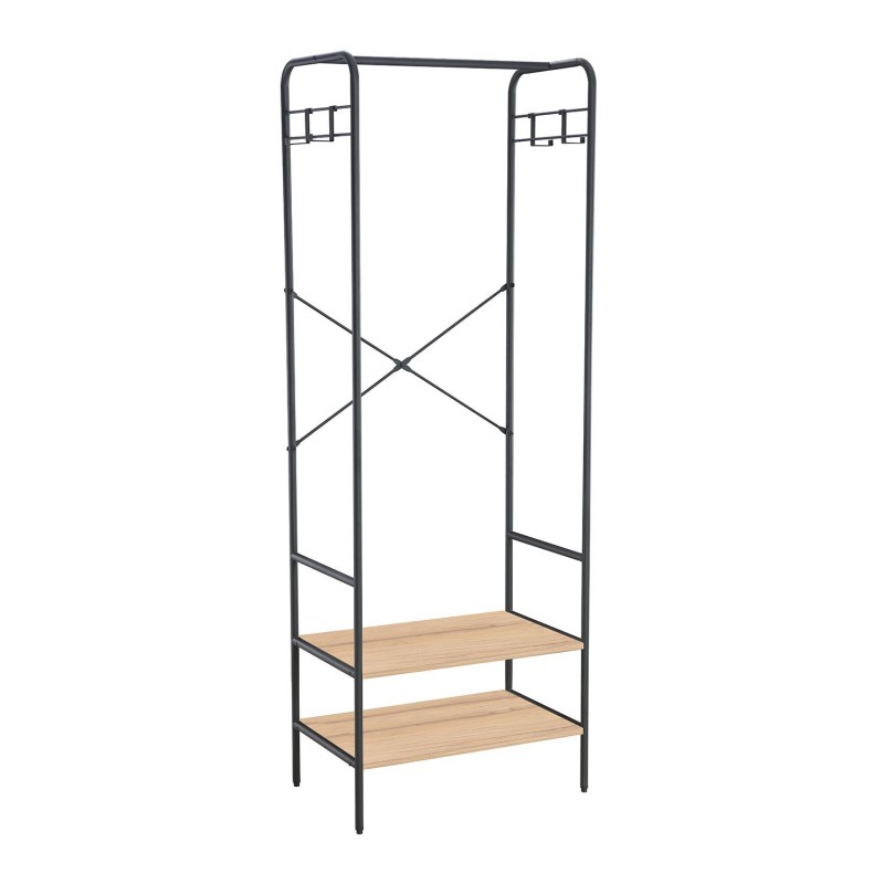 Hallway self HANNES 64x40xH180cm, rustic melamine