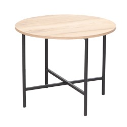 Coffee table HANNES 60x60xH48cm, rustic melamine