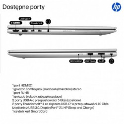 HP EliteBook 6 G1i Ultra 5 225U 16.0"WUXGA IPS 300nits AG 24GB DDR5 5600 SSD512 Arc Cam 5Mpx 56Wh W11Pro Pike silver