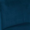 Стул TURIN 57x51xH80см, обитое сиденье и спинка покрыты темно-синей бархатной тканью, светлые дубовые ножки