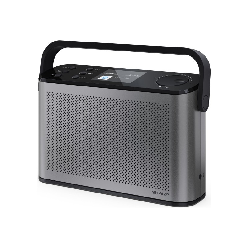 Sharp OSAKA Stereo Portable Digital Radio DR-P540(GY) USB port Bluetooth FM radio Wireless connection