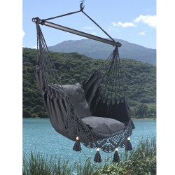 Swing chair TASSEL GREY grey