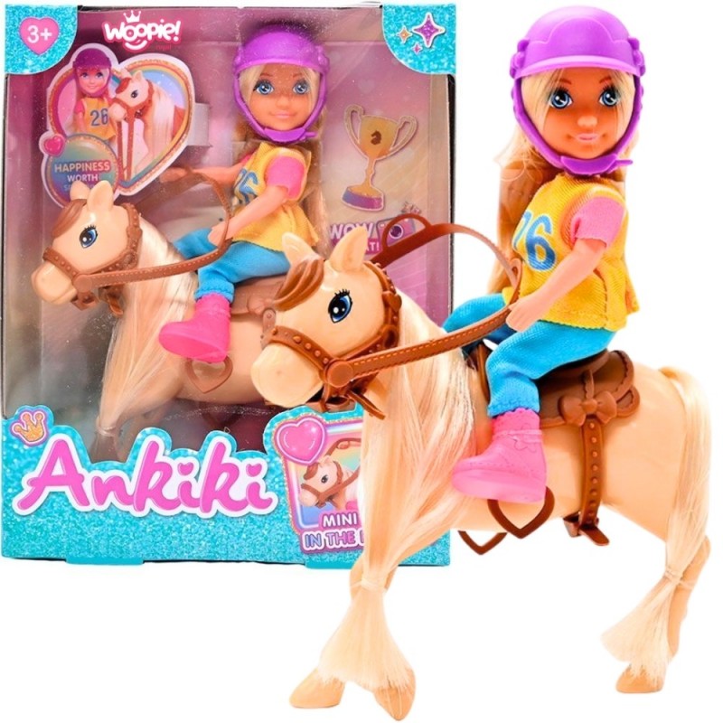 WOOPIE ROYAL Zestaw Laleczka Jeździec z Koniem