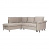 Corner sofa bed LINDY LC, light brown