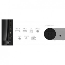 TCL 55P69K TV 139.7 cm (55") 4K Ultra HD Smart TV Wi-Fi Black