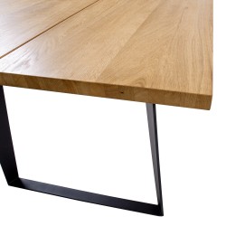 Обеденный стол LISBON 220x100xH75см, столешница  мебельная пластина покрыты натуральном дубовым шпоном