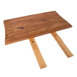 Laua pikendus ROTTERDAM 50x100cm, materjal  naturaalse rustik tammespooniga mööbliplaat