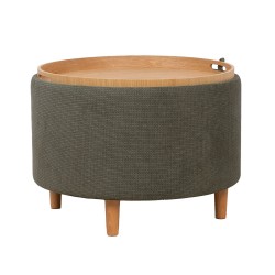 Tumba laud HIRO D56xH42.5cm, roheline, panipaigaga