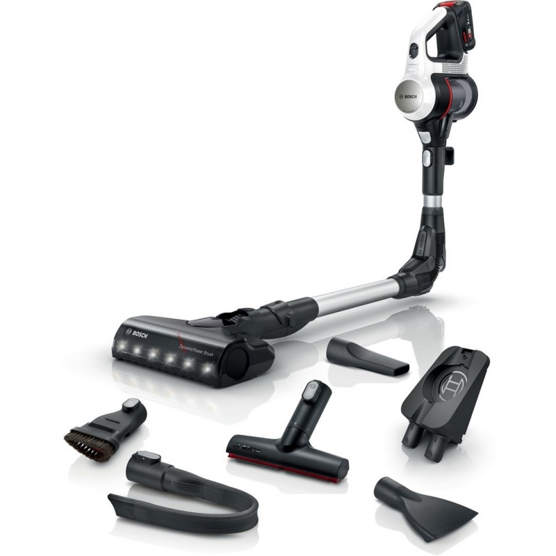 Bosch BSS711W stick vacuum/electric broom Battery Dry Bagless 0.3 L Black, Silver, White