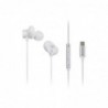 Panasonic RP-TCM225DEW USB-C Wired Earphones, In-Ear with Built-in Mic, White Panasonic