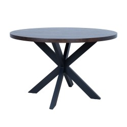 Söögilaud VANCOUVER D120xH75cm, must suitsutamm