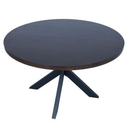 Söögilaud VANCOUVER D120xH75cm, must suitsutamm