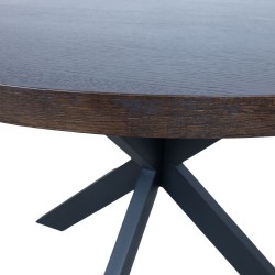 Söögilaud VANCOUVER D120xH75cm, must suitsutamm