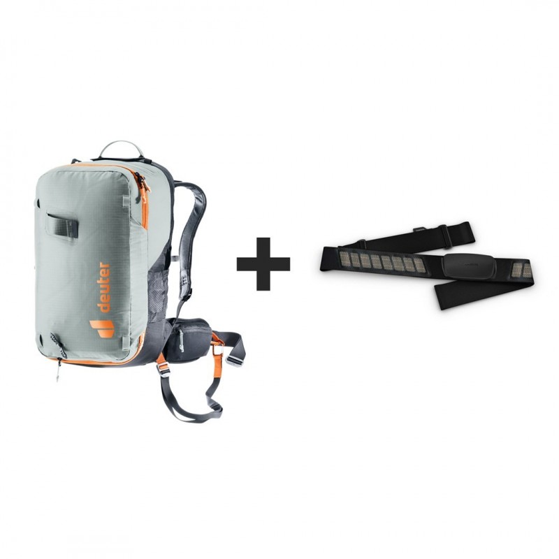 Plecak lawinowy Deuter Alproof Lite 22L - tin/black + Czujnik Garmin HRM Dual